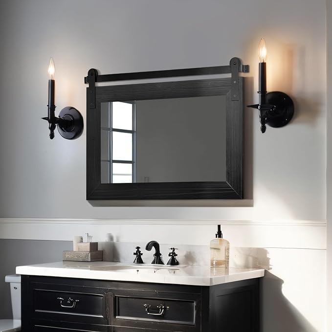 COGOOD Farmhouse Barn Door Mirror by COGOOD