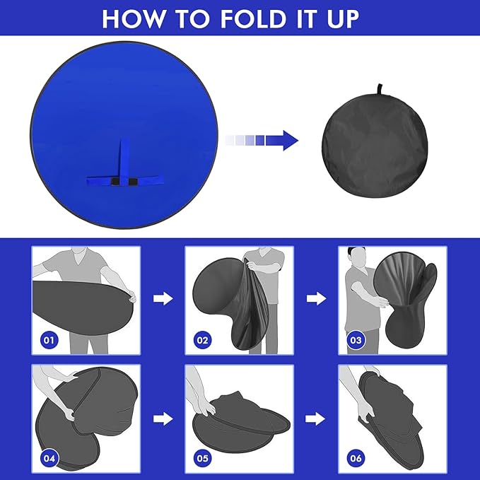 Portable Blue Screen Chair, 57 in BlueBackdrop - Image 7
