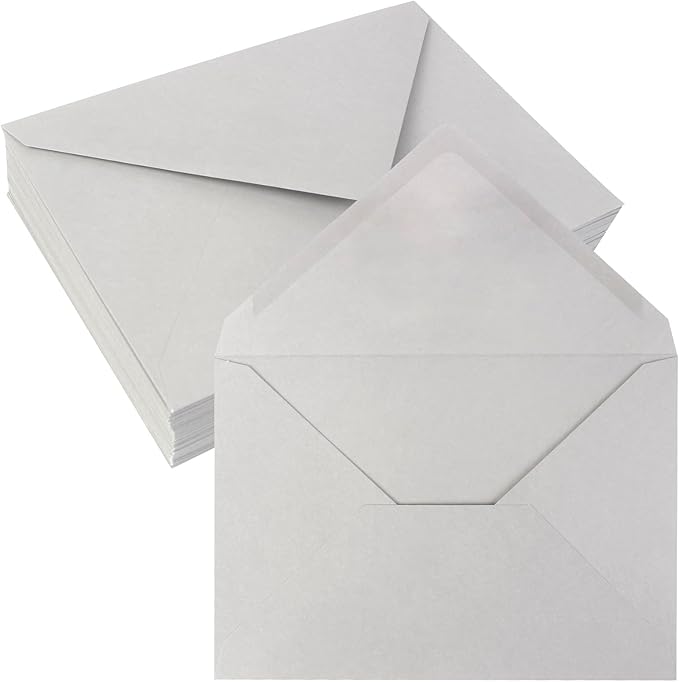 50 Pack 5x7 Envelopes Letter Size, Envelope 5.4x7.6 by JagerGreen