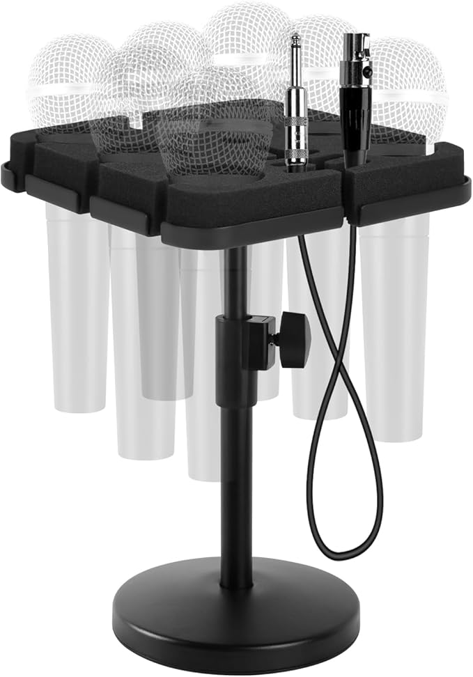 Multi Microphone Holder, Wired and Wireless Mic Holder - Image 7