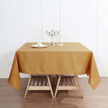 Efavormart 70" Square Linens Gold Wholesale Linens Polyester Square Linen by efavormart