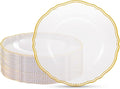 Hioasis 60pcs Clear Plastic Plates by Hioasis