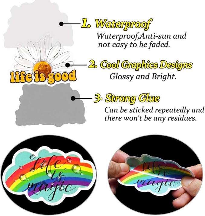 QTL Inspirational Stickers for Kids Motivational Stickers for Water Bottles - Image 4