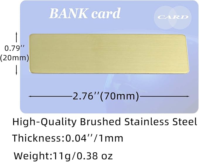 Stainless Steel Durability Gold Custom Name Tag - Image 5