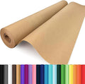 Wrapping Paper, 17.8" x 1200" Brown Kraft Paper Roll Bulletin Board Easel by Donyang