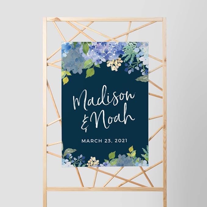Andaz Press Personalized Extra Large Wedding Easel Board Party Sign, 12x18-inch - Image 6