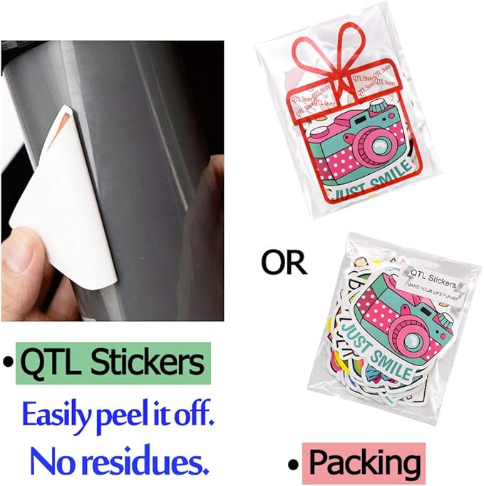 QTL Cute Stickers for Girls VSCO Stickers for Hydroflask Laptop Kids Teens - Image 5