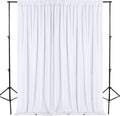 DWCN 10x7 FT White Backdrop Curtains by DWCN