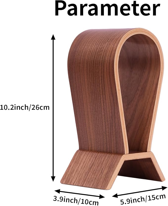 Wood Headphone Stand for Desk - Image 2