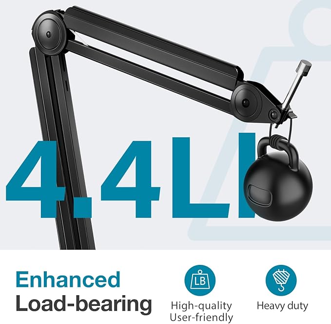 InnoGear Microphone Boom Arm, Mic Stand Desk - Image 6