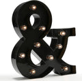 Light Up Black Alphabet Marquee Letters Sign LED Marquee Number Lights Sign by OYCBUZO