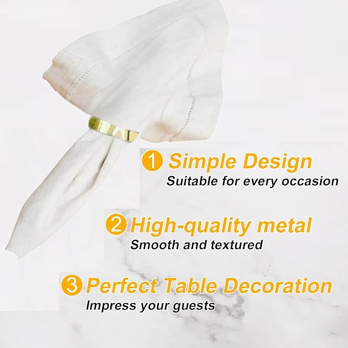 Gold Napkin Rings - Image 4