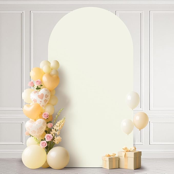 Ledido Wedding Arch Backdrop Cover 6FT Arch Covers Fitted Stretchy Spandex by Ledido