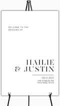 Wedding Welcome Sign, Wedding Welcome, Minimalist Welcome sign by Custom