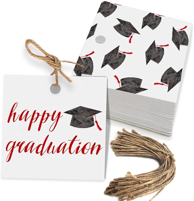 50 Pcs Graduation Gift Tags, Congrats Grad Party Favors Gift Tags by Aukolass