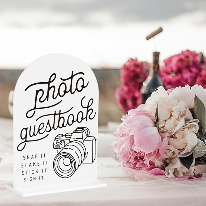 2Pcs Photo Guest Book Sign Cards and Gifts Sign - Image 4
