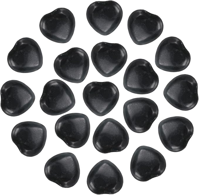 PATIKIL 20 Pcs Natural Heart Shaped Crystal Stone, 0.6 Inch Mini Polished Love by PATIKIL