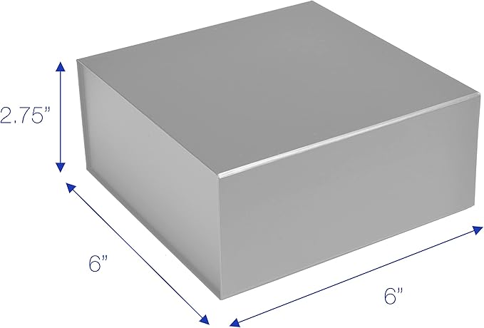 CECOBOX - Gift Boxes with Lids for Presents 6"x6"x2.75" - Matte, Collapsible - Image 3