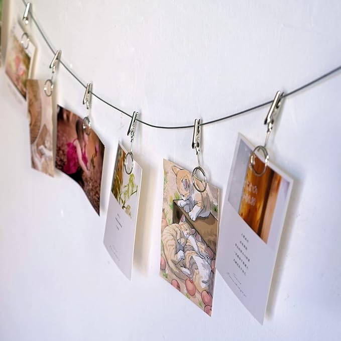 Multi-Purpose Steel Wall Hanging Photo Display Cable Wire Rod - Image 6
