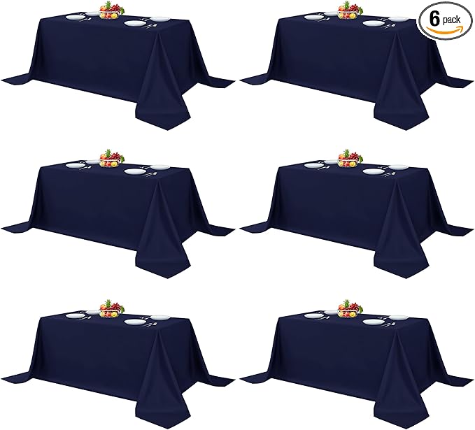 Fitable Elegant Rectangle Table Clothes, 6 Pack by Fitable