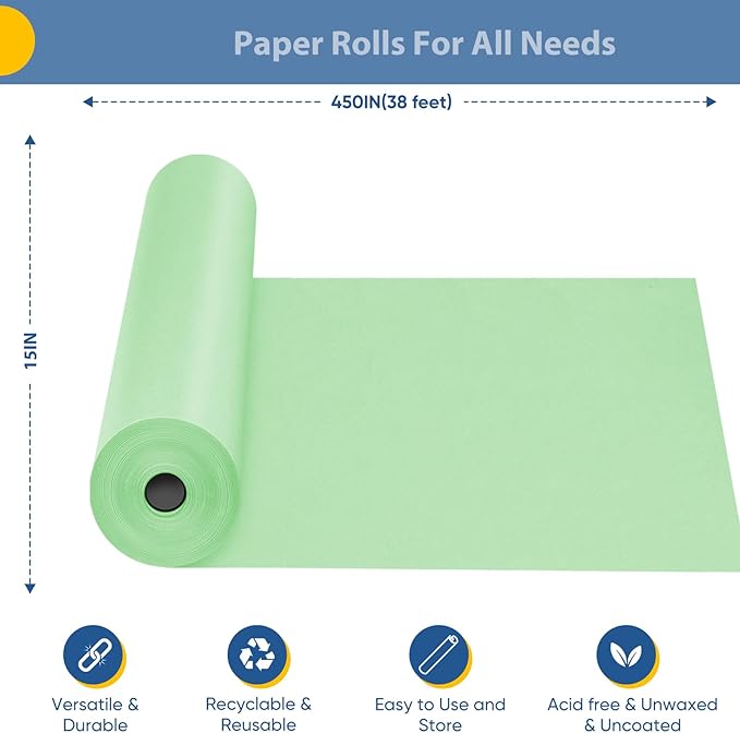 Light Green Wrapping Paper, Birthday Anniversary Wedding Easter Eid St Patricks - Image 2