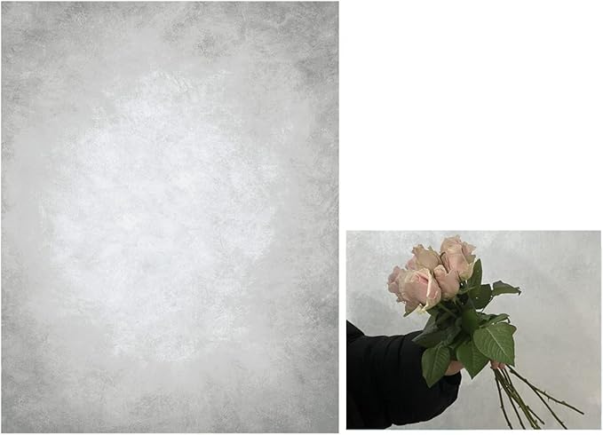 10x10ft Grey Portrait Photography Backdrops Solid Texture Abstract Photo - Image 2