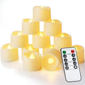 Homemory 12pcs Remote Timer LED Tea Lights Candles, 400+Hours Flickering by Homemory
