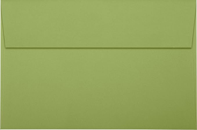 LUXPaper A9 Invitation Envelopes | Peel & Press | 5 3/4" x 8 3/4" | Avocado - Image 2
