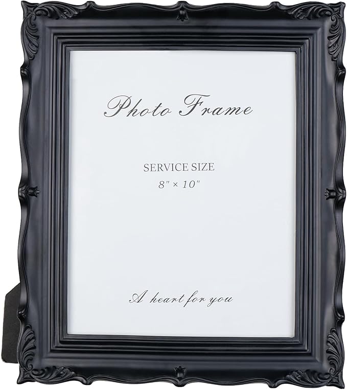 Cuspin 8x10 Picture Frame Black, Vintage Handmade Resin Frame - Image 8