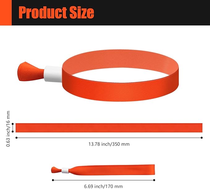 Green-Power America 100 Pcs Cloth Event Wristbands, Event Wristbands, Colored - Image 2