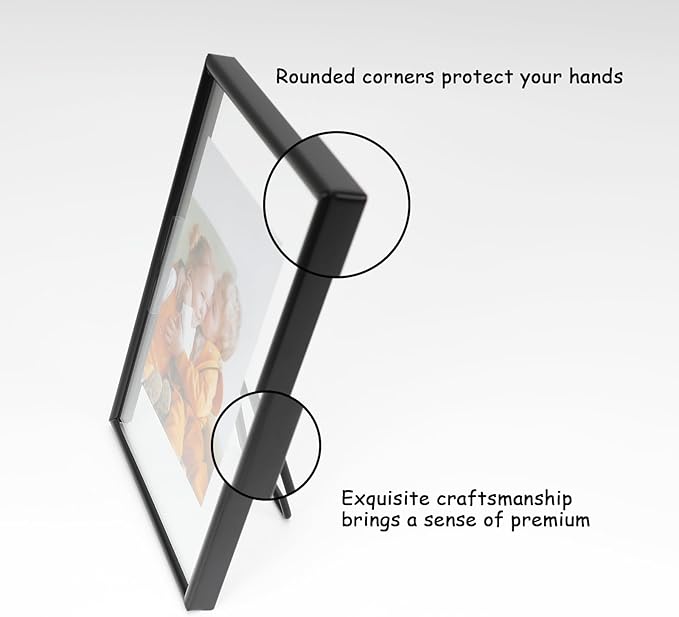 Black Floating Frame with Romantic Heart, - Image 4