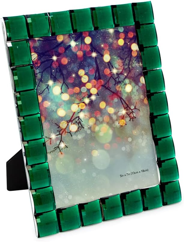 Isaac Jacobs Decorative Sparkling Jewel Picture Frame, Photo Display & Home by IsaacJacobs