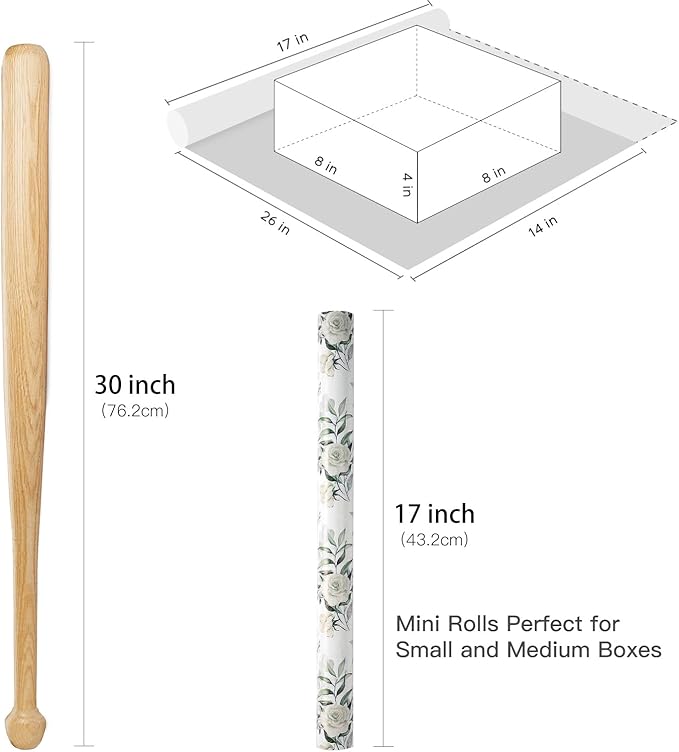 RUSPEPA Reversible Floral Wrapping Paper - Image 7