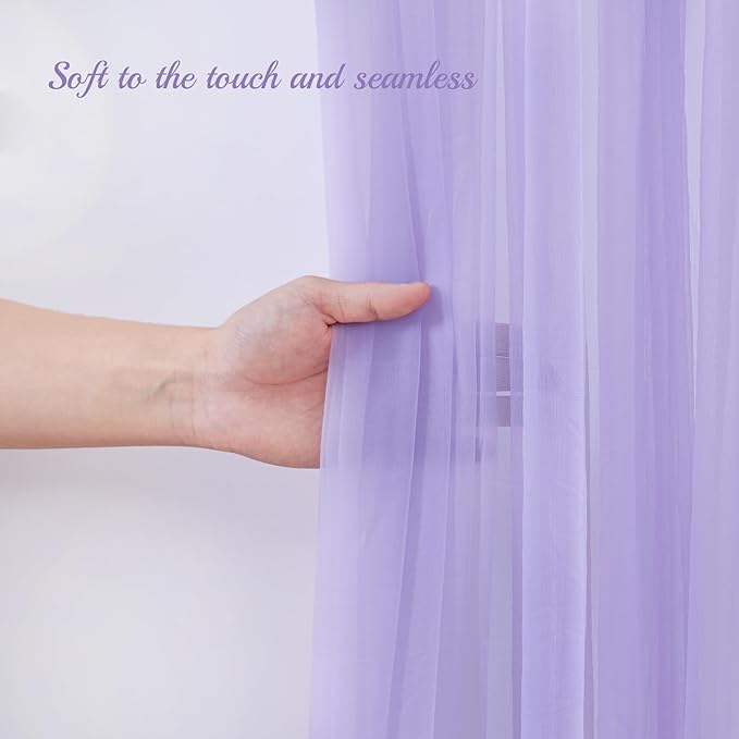 10x10ft Purple Tulle Backdrop Curtain - Image 4