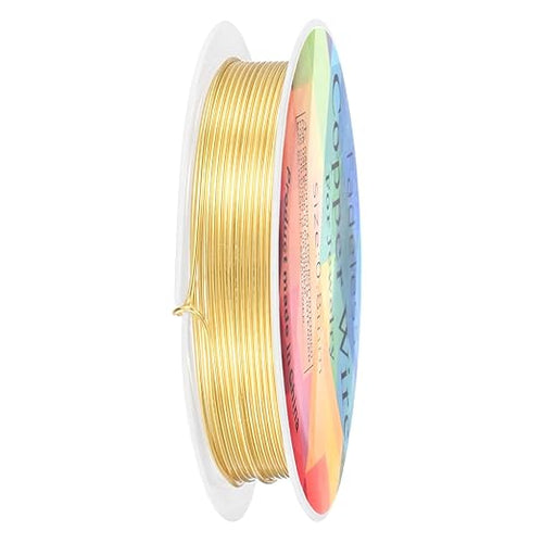 0.8 mm/20 Gauge Copper Wire for Jewelry Making, 7.5FT Copper Beading Craft Wire by MMETERXITY