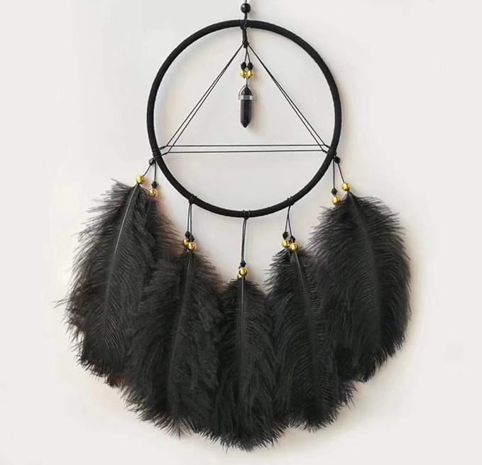 Happy Feather 16-18 inch Black Ostrich Feathers Craft - Image 5