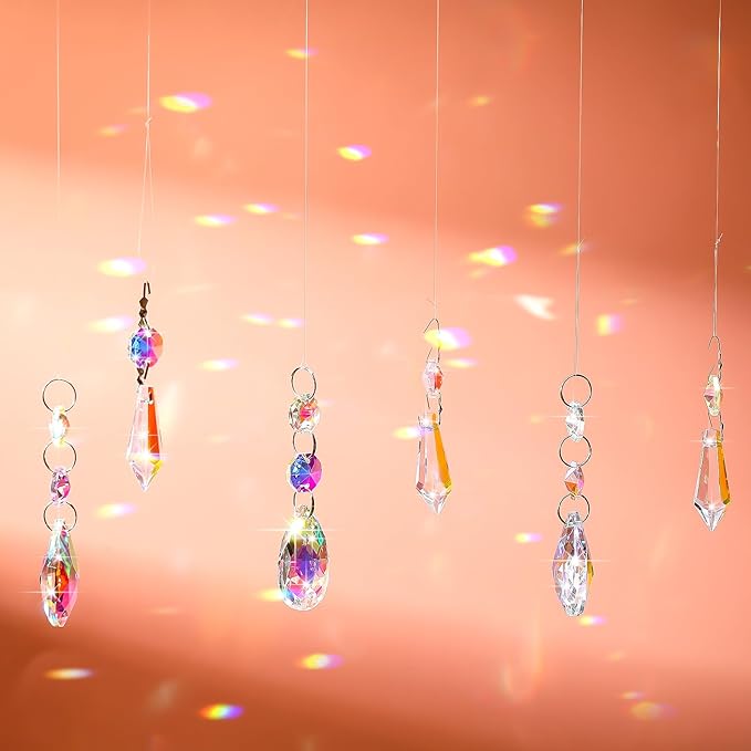 24 Pcs Chandelier Crystal Replacement 38 mm Teardrop & Icicle Crystal Prisms - Image 4