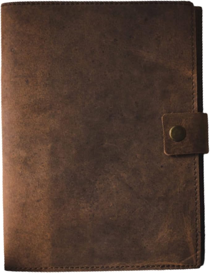 Refillable Leather Journal | Premium Lined A5 Notebook Cover | 200 Ruled by Modest+Goods