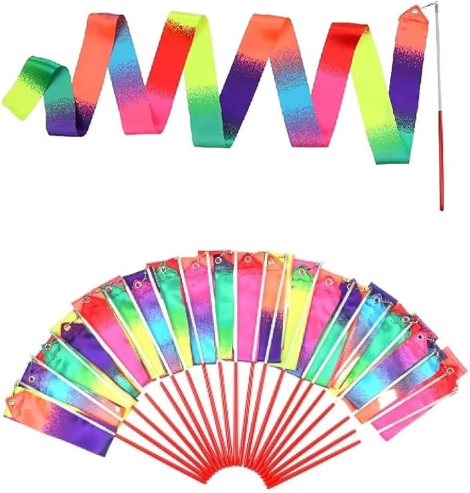 20 Pack Ribbon Dancing Wands Party Favors - Image 7
