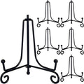 6PCS Premium Black Iron Plate Stands by HENABLE
