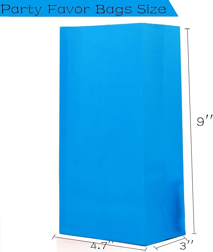 Oletx 30-Pack Dark Blue Party Favor Paper Bags, Babyshower, School Activities - Image 5