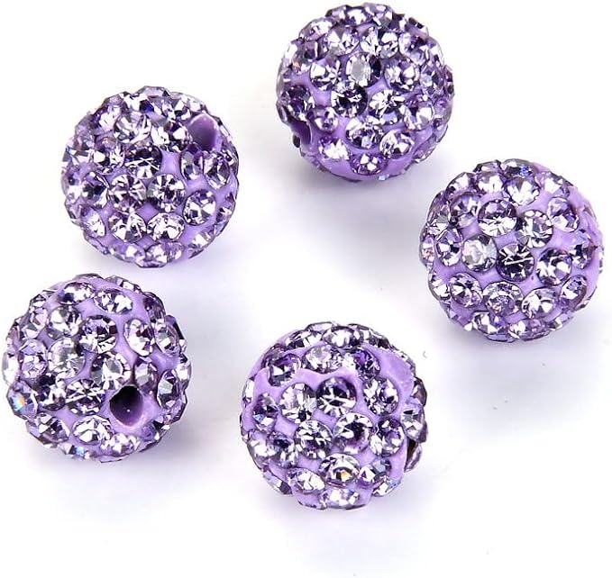 25pcs Adabele Grade A Suncatcher Crystal Rhinestone Pave Loose Beads 12mm by AdabeleLLC
