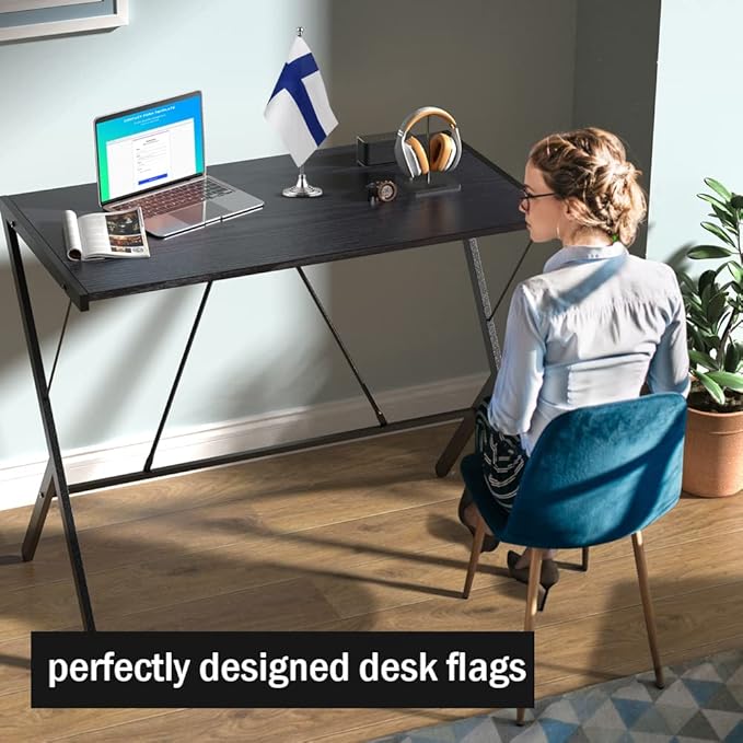 Finland Flag Finnish Flags, Small Mini Finnish Desk Flag, Used - Image 3