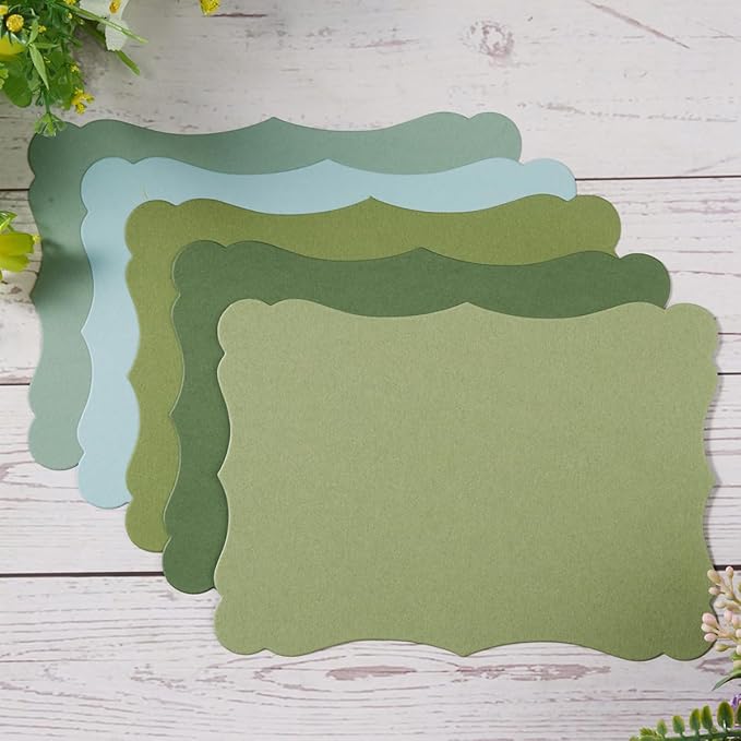 50 Pack Blank Kraft Cards Cardstock Thick Paper Brown Greeting Cards - Image 6