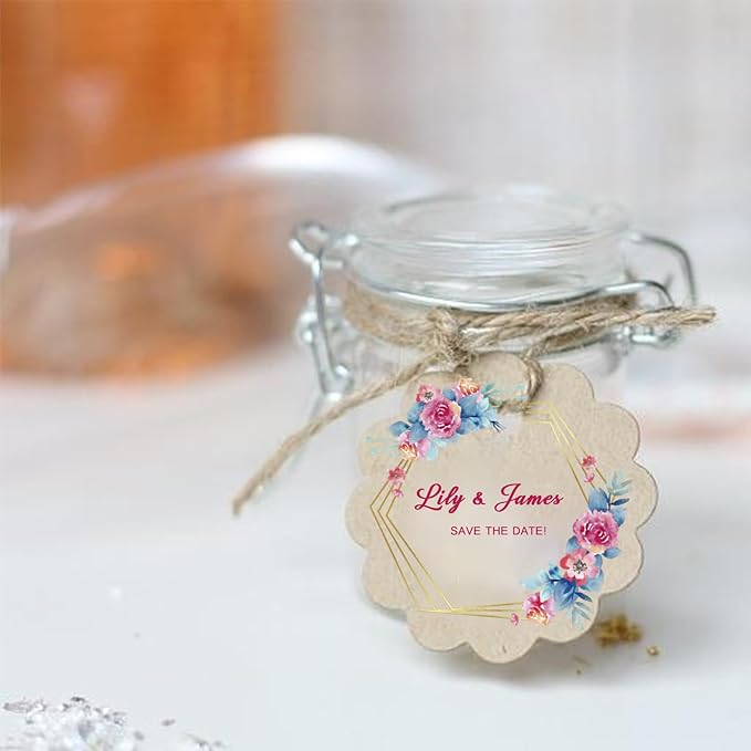 Custom Tags for Handmade Items, Personalized Tags for Favors, Customized Hang - Image 3