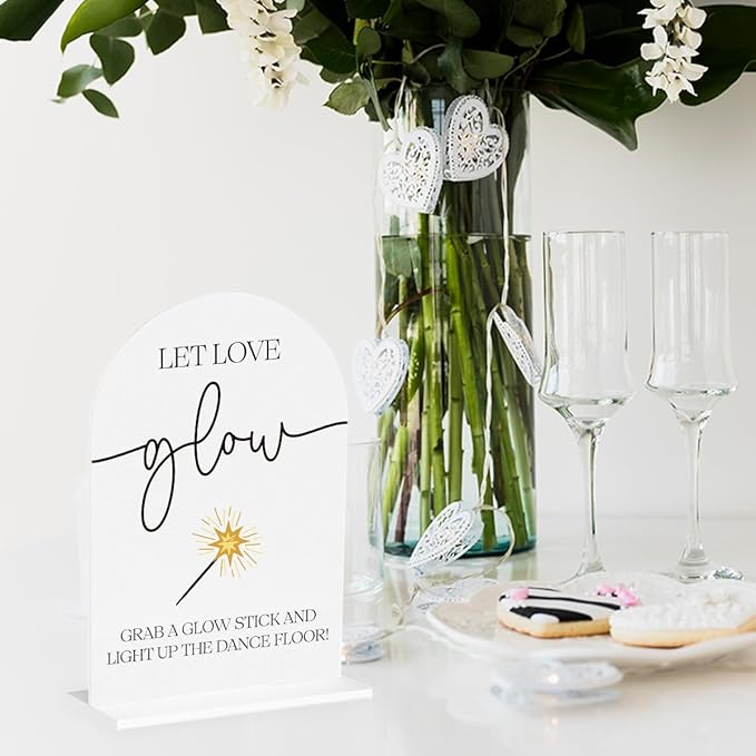 Wedding Glow Sticks Light Up Sticks Sign - Image 4