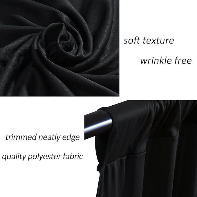 AK TRADING CO. 10 feet x 10 feet IFR Polyester Backdrop Drapes Curtains Panels - Image 7
