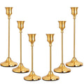 Candlestick Holders Gold Taper Candle Holders 3 pcs Candle Sticks Holders by Unknown