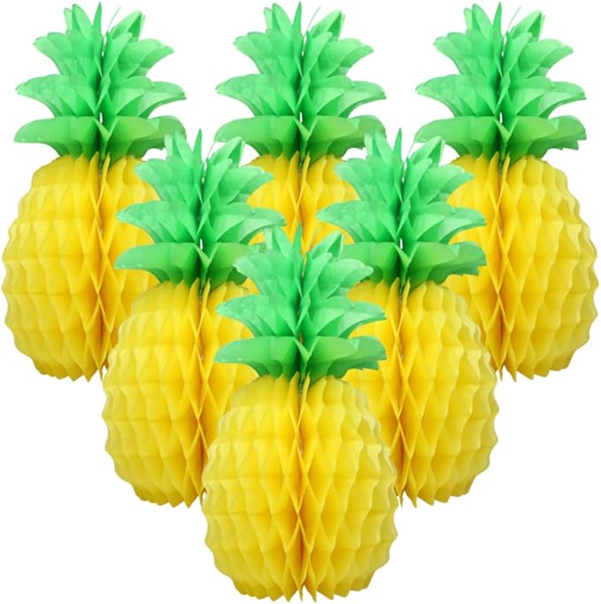LYART 6 Pcs 14 Inch Pineapple Decorations by Unknown