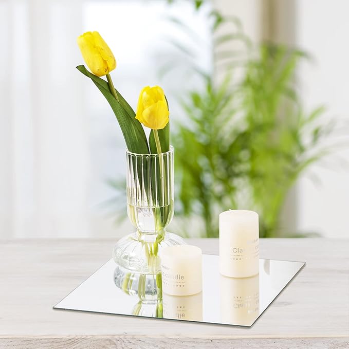 JAMBALAY 8" Square Mirror Centerpieces - Image 5